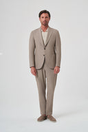 Men’s Formal Suit – Crinkled Texture - Beige