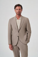 Men’s Formal Suit – Crinkled Texture - Beige