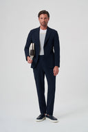 Men’s Formal Suit – Crinkled Texture - Navy