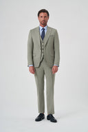 Men’s Olive Vest Suit – Double Face Vest - Olive