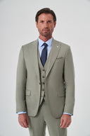Men’s Olive Vest Suit – Double Face Vest - Olive
