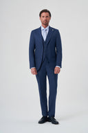 Jakamen Men’s Vest Suit - Navy