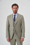 Jakamen Men’s Vest Suit - Light olive