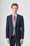 Jakamen Men’s Vest Suit with Peak Lapel M023 - Navy