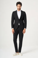 Jakamen Men’s Dark Green Formal Suit - Black