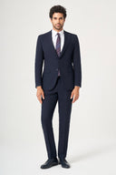 Jakamen Men’s Dark Green Formal Suit - Navy