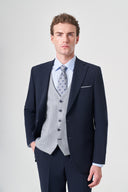 Jakamen Men’s Vest Suit with Notch Lapel M028 - Navy