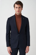 Slim Peak-Lapel Formal Suit - Navy