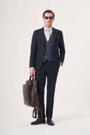 Jakamen Men’s Vest Suit - Navy