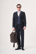 Jakamen Men’s Vest Suit - Navy