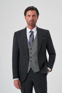 Jakamen Men’s Vest Suit - Dark Grey