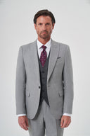 Jakamen Men’s Vest Suit - Grey