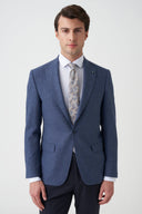 Slim Peak-Lapel Blazer - Navy