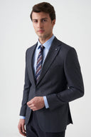 Slim Notch-Lapel Blazer - Navy black