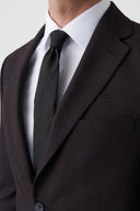 Slim Notch-Lapel Blazer - Maroon