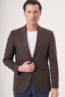 Jakamen Men’s Blazer - Brown