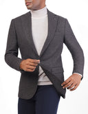 Slim-Fit Men’s Wool Blazer - Maroon