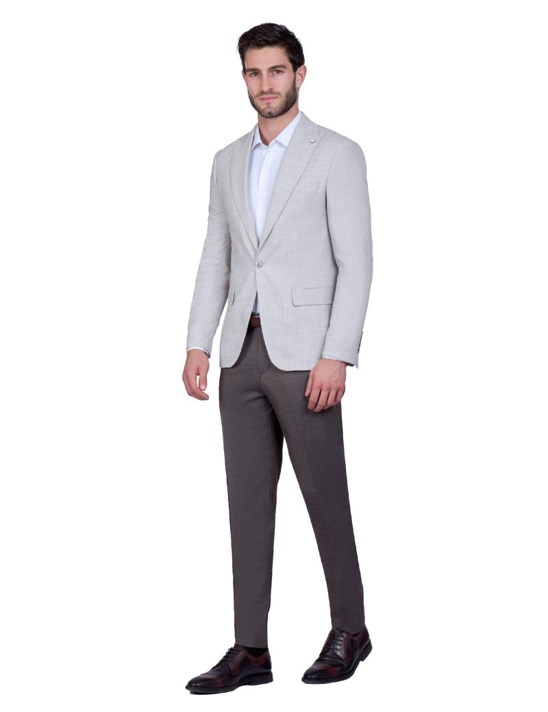 Print Slim-Fit 2-Piece Mismatched Suit