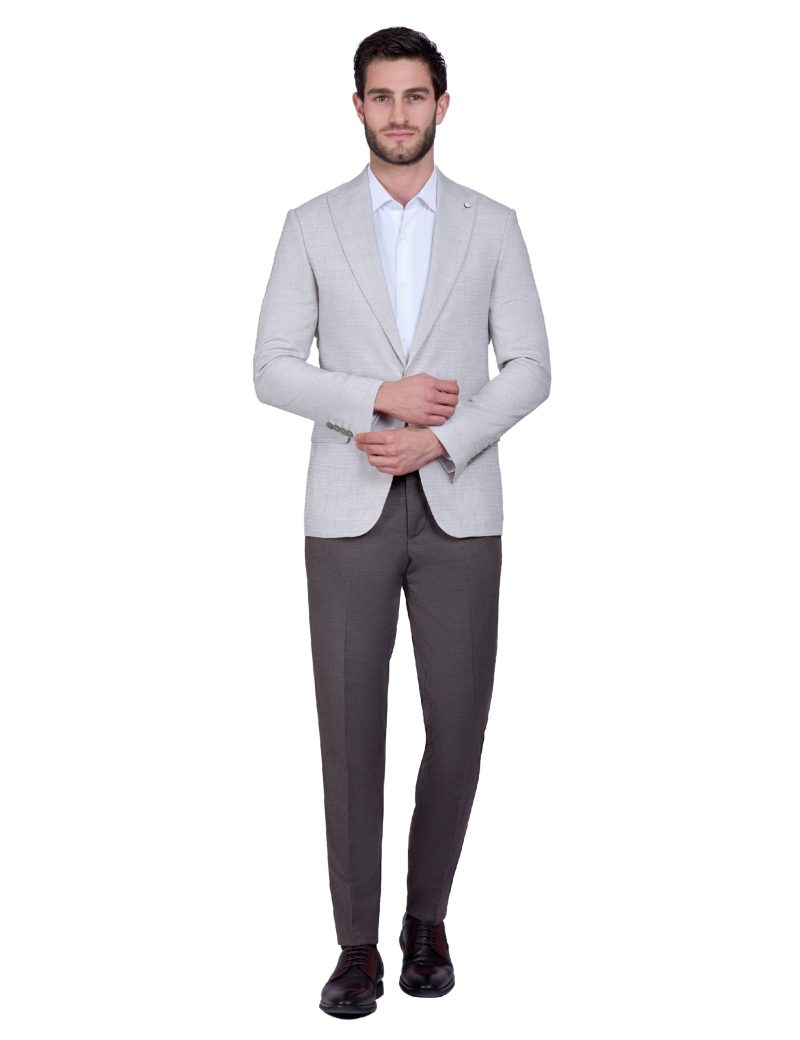 Print Slim-Fit 2-Piece Mismatched Suit