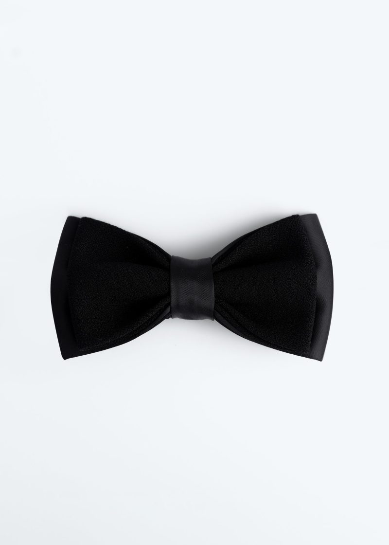 BT03B001-Black-3 Crepe Bow tie