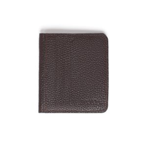 Card Holder with Snap Closure - Wrinkled Leather