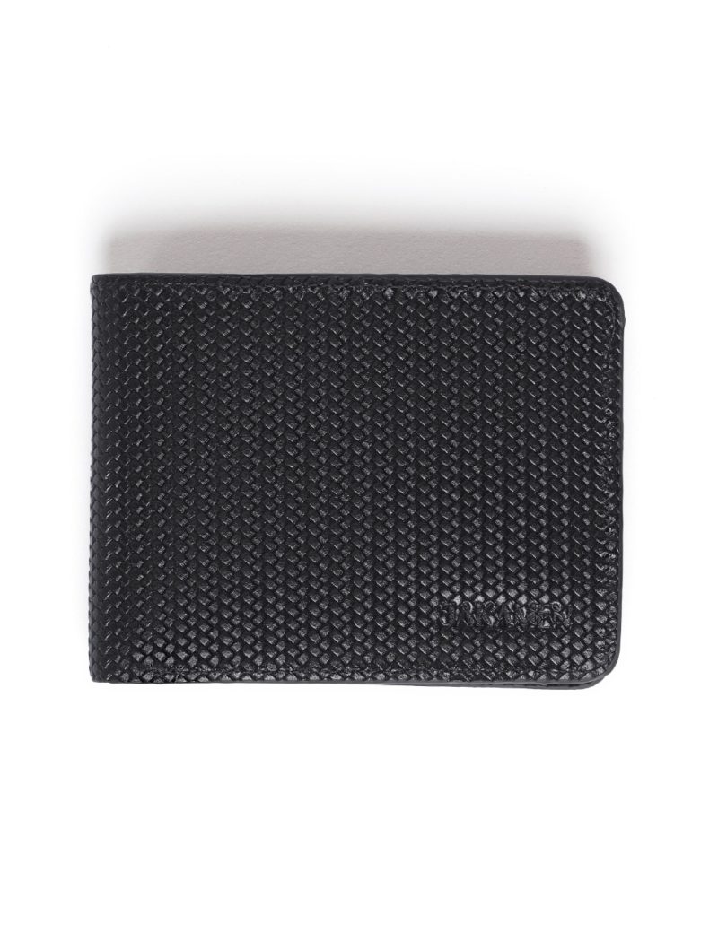 JK00JK30M070-Black-001-1 Trifold Wallet with ID Badge