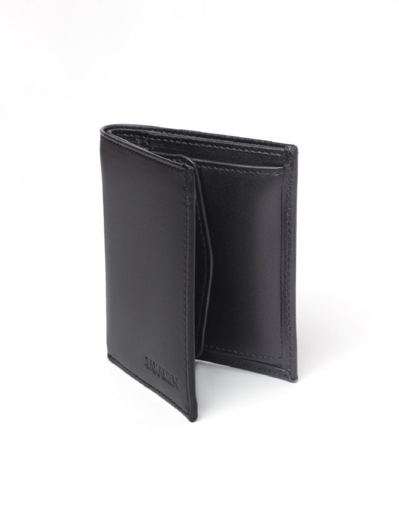 JK00JK30M074-Black-001-3 Bifold Wallet with ID Badge