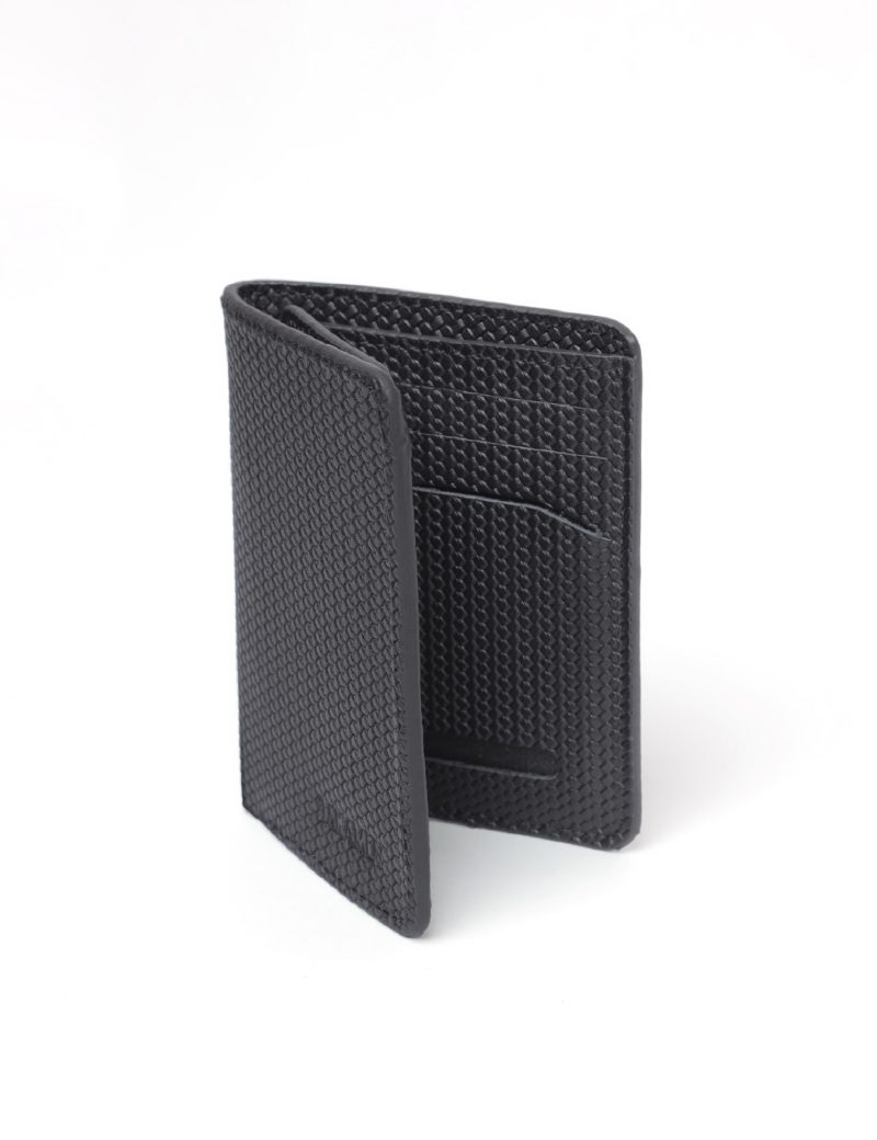 JK00JK30M076-Black-001-3 Trifold Wallet with ID Badge