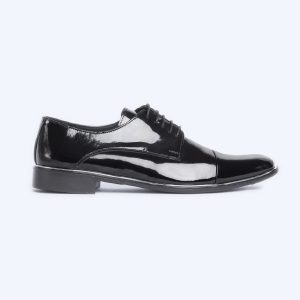 Men's derby patent shoes