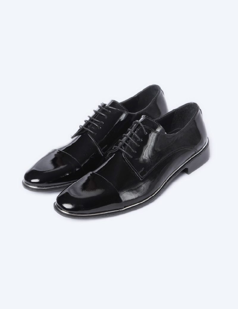 JK35KL14M060-Patent-044-4 Men's derby patent shoes