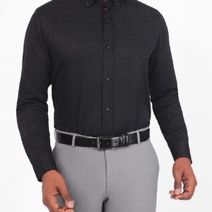 Slim Fit Button-Down Collar Dress Shirt