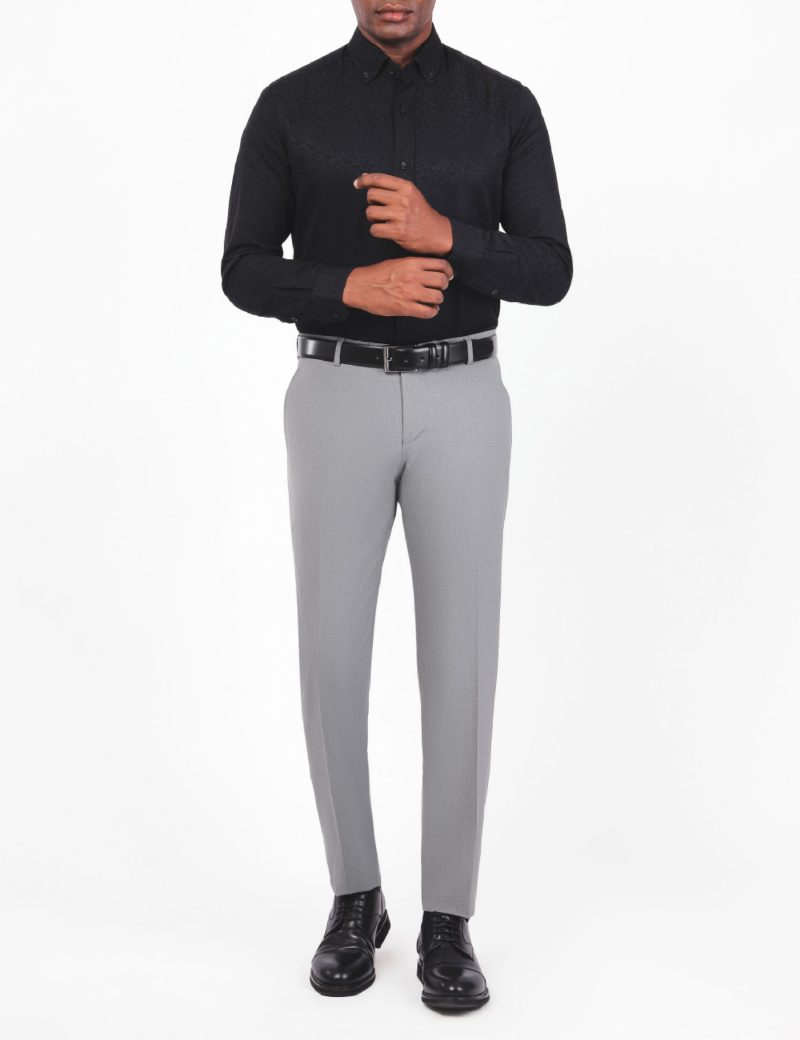Slim Fit Button-Down Collar Dress Shirt