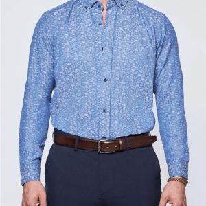 Slim Fit Button-Down Collar Dress Shirt