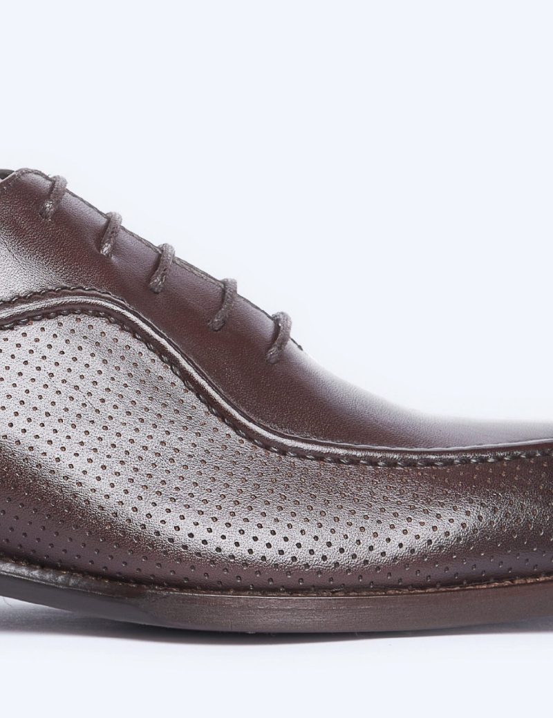 JK37KL14M007-Dark-brown-016-6 Men's oxford semi textured and comfy shoes