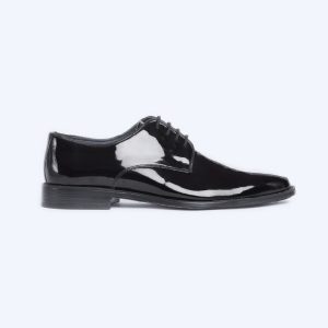 Men's derby patent shoes