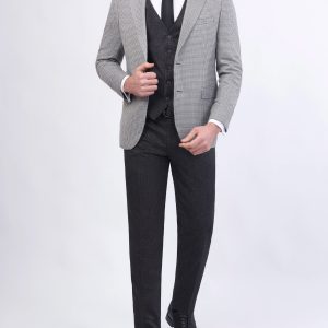 Slim-Fit 3-Piece Mismatched Suit