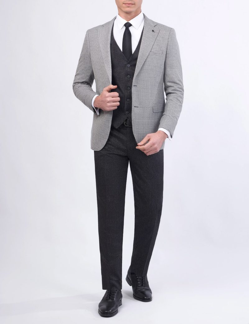 JK37SF02M014-Grey-001-1 Slim-Fit 3-Piece Mismatched Suit