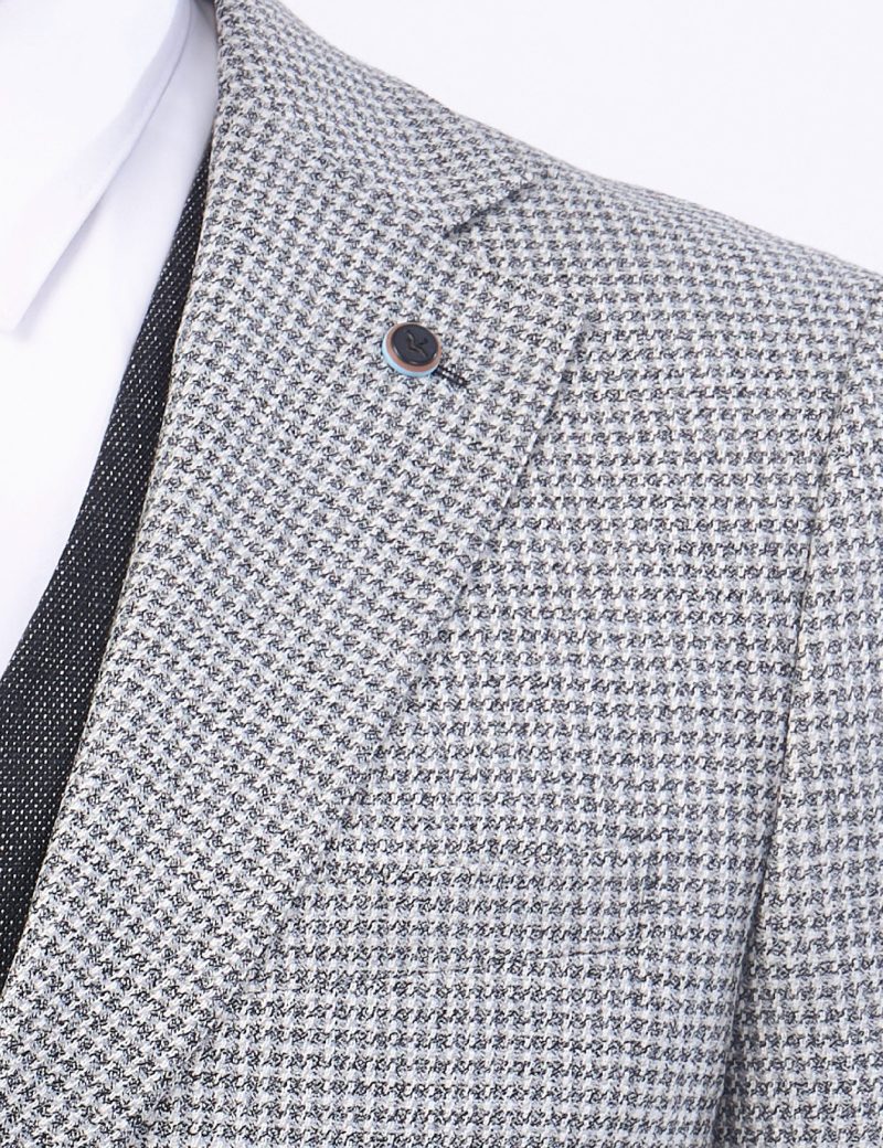 JK37SF02M014-Grey-001-2 Slim-Fit 3-Piece Mismatched Suit