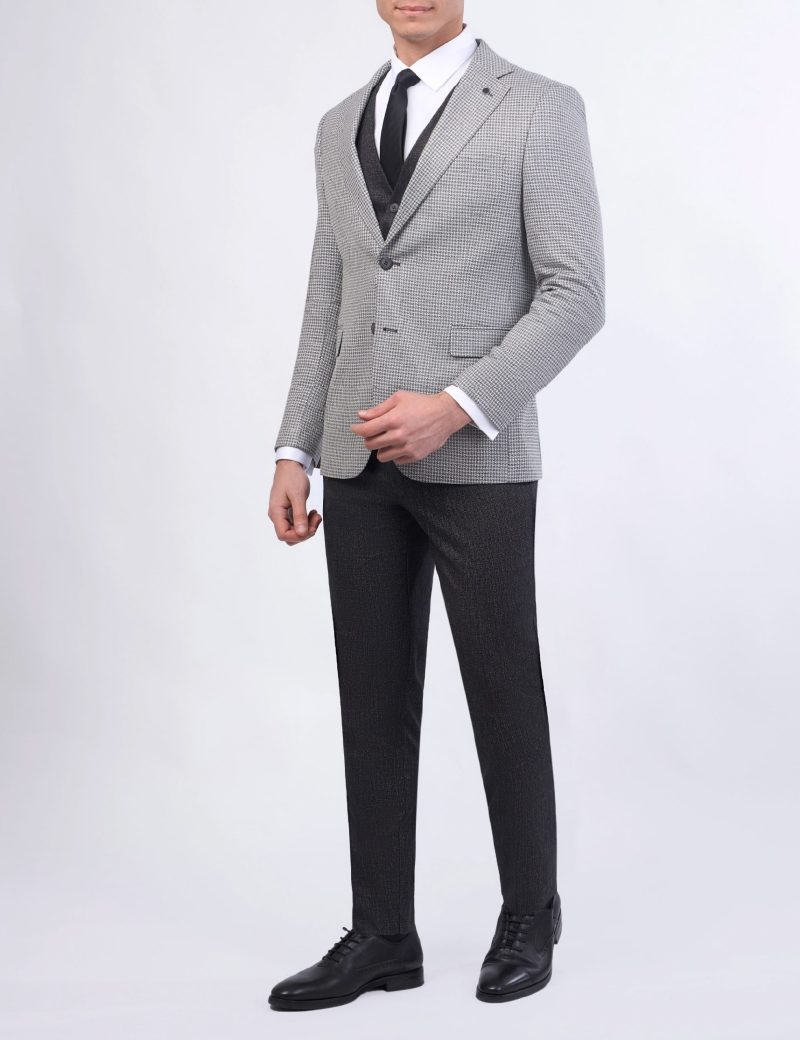 JK37SF02M014-Grey-001-5 Slim-Fit 3-Piece Mismatched Suit