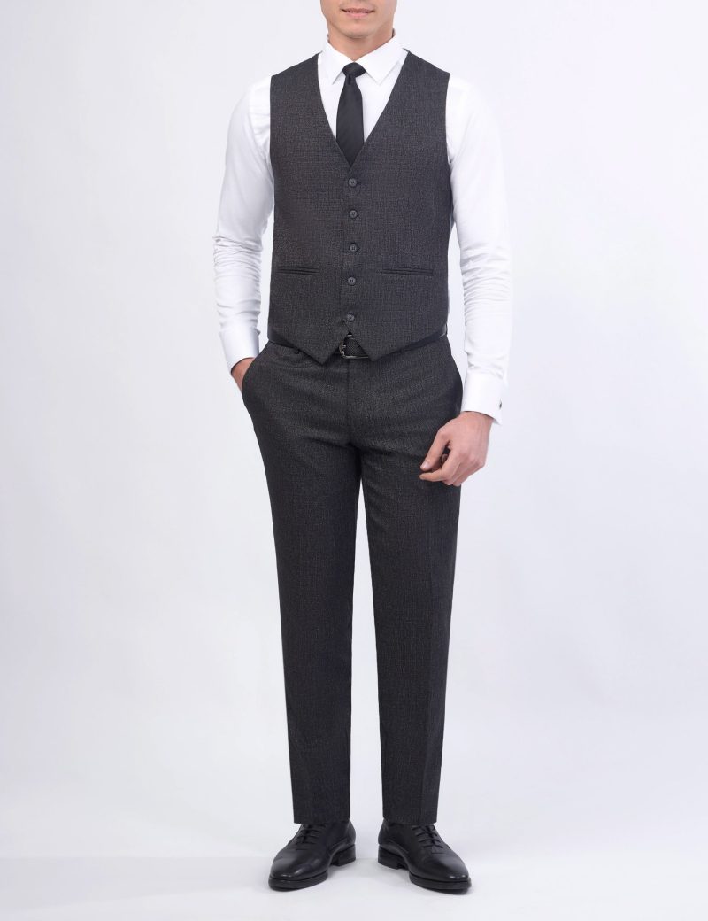 JK37SF02M014-Grey-001-6 Slim-Fit 3-Piece Mismatched Suit