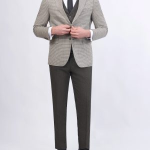 Slim-Fit 3-Piece Mismatched Suit