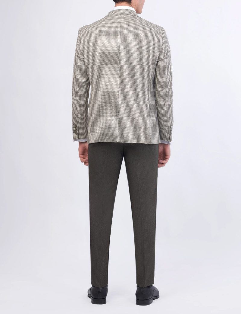 JK37SF02M014-Olive-523-3 Slim-Fit 3-Piece Mismatched Suit