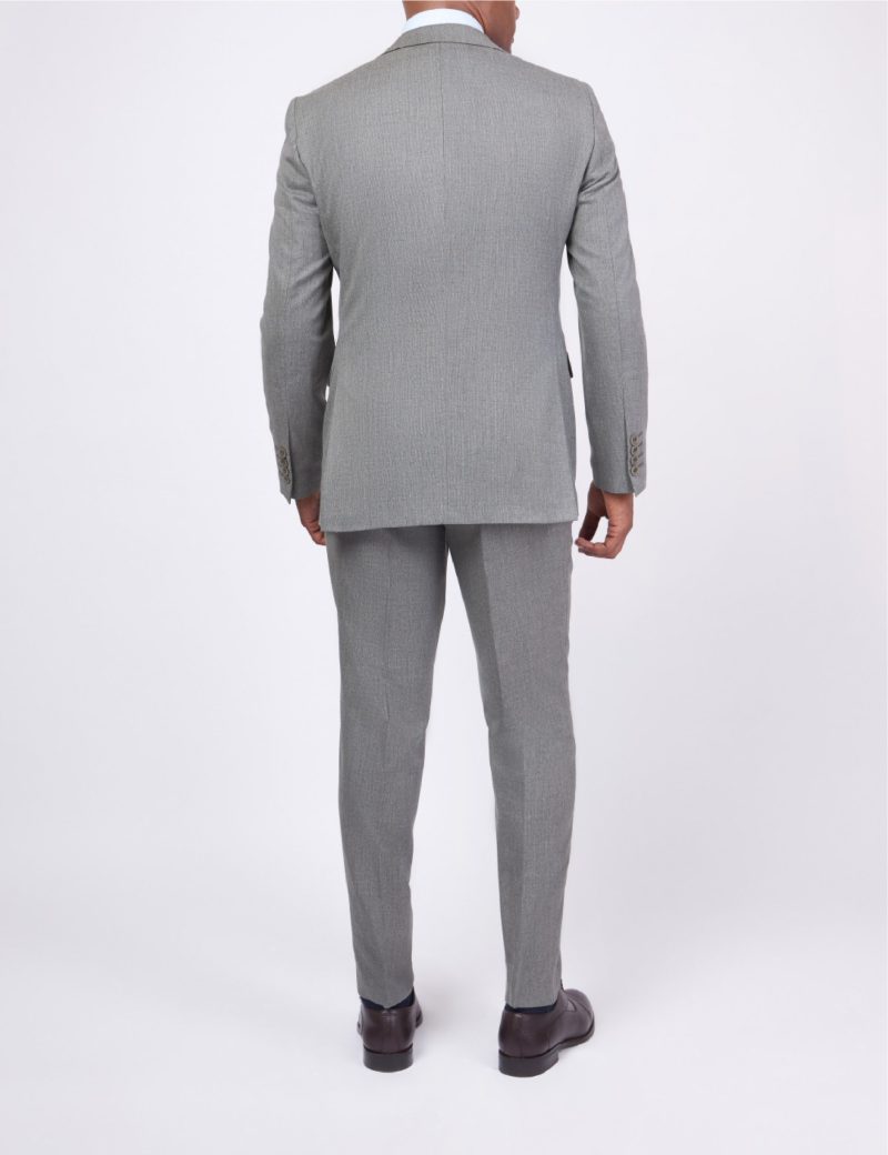 JK37SF02M059-Olive-523-4 Slim Fit 3-Piece Combined Suit