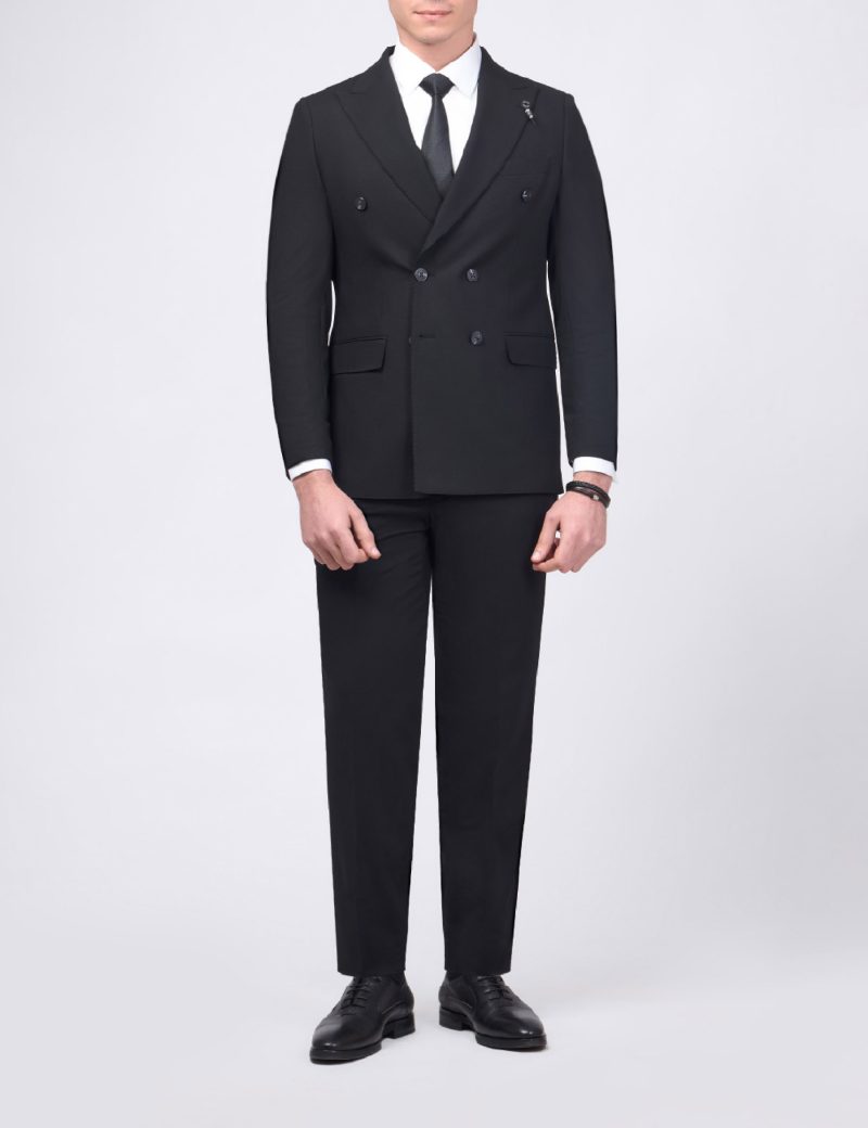 Double Breasted Formal Suit with a peak lapel