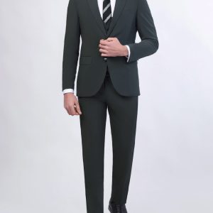 Slim-Fit 3-Piece Suit with Identical Vest
