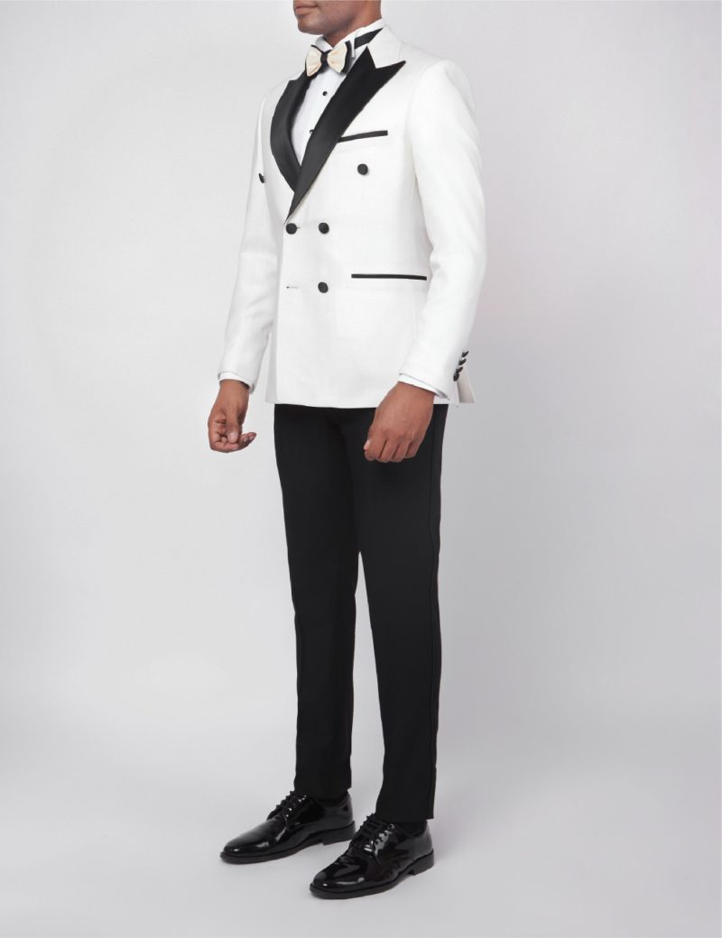 JK37SF18M041-White-606-4 Double breasted Tuxedo suit