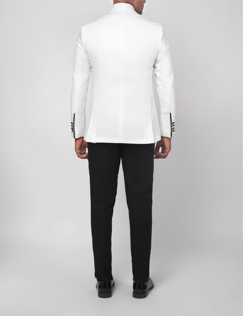JK37SF18M041-White-606-5 Double breasted Tuxedo suit