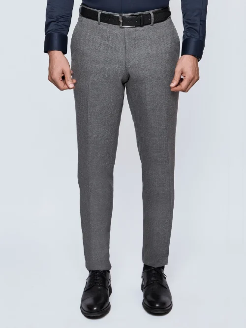 Formal Textured Pants