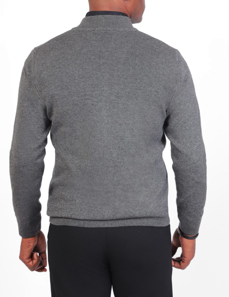 JK38RF06M002-Dark-grey-022-2 Men's Classic Plain Pullover