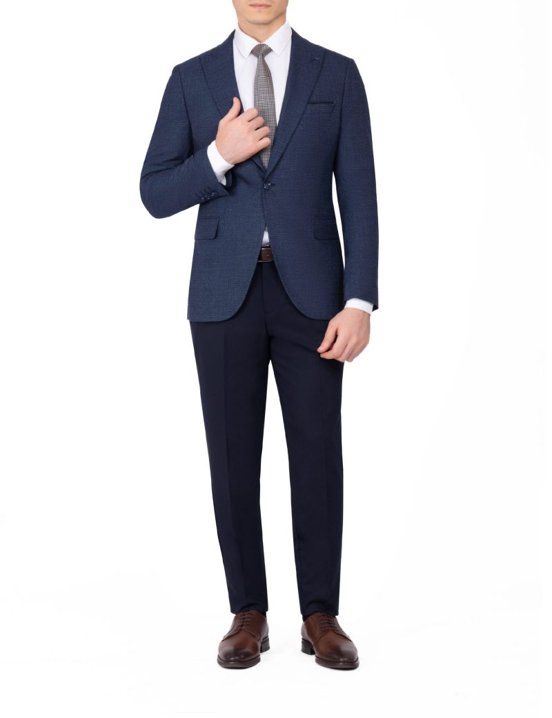 JK38SF02M058-Navy-019-1 Slim-Fit 2-Piece Mismatched Suit